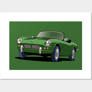 Triumph Spitfire in green Posters and Art